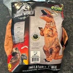 Kids inflatable Jurassic world dino costume